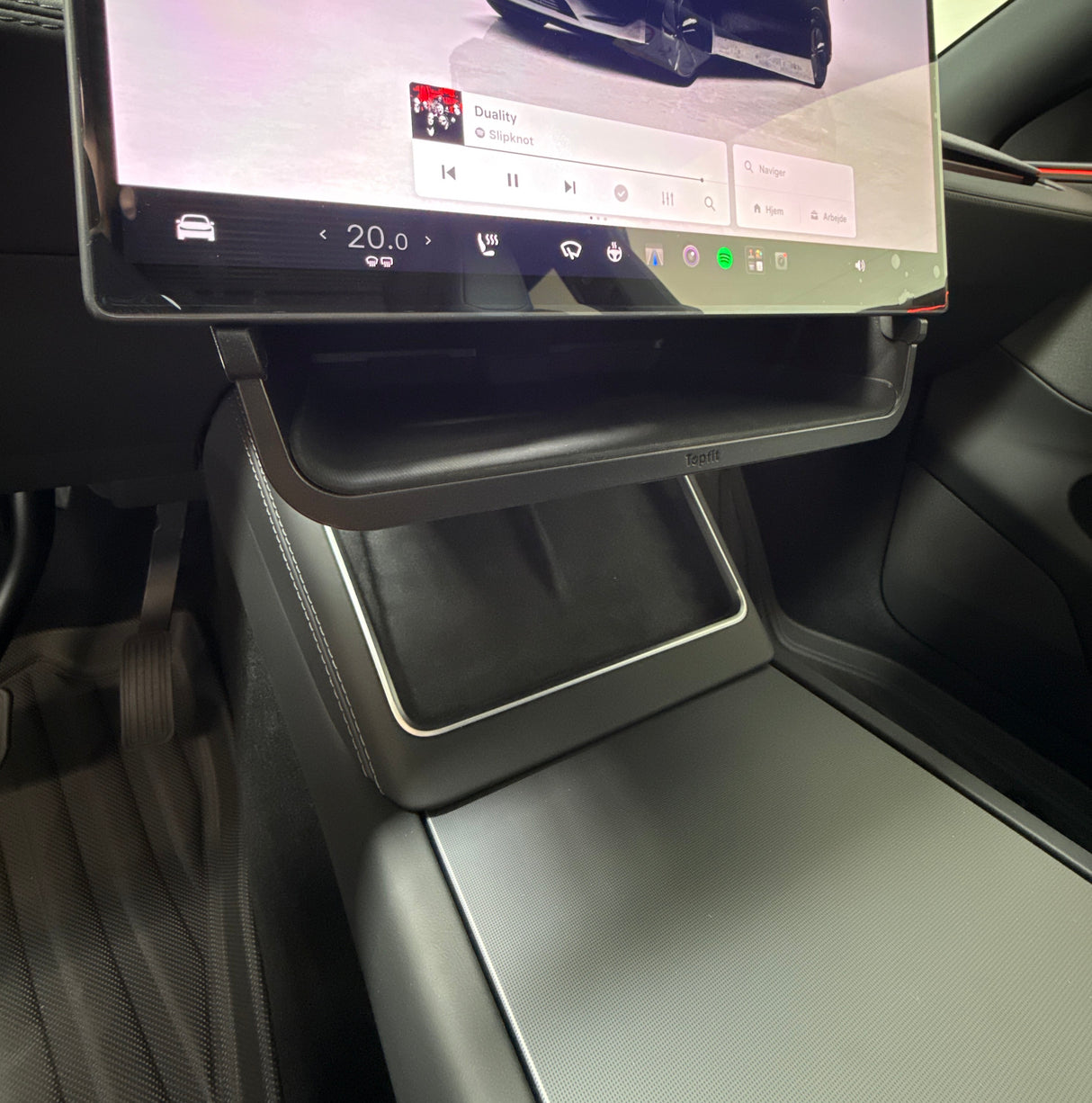Opbevaringsbakke under skærm - Tesla Model 3/Y