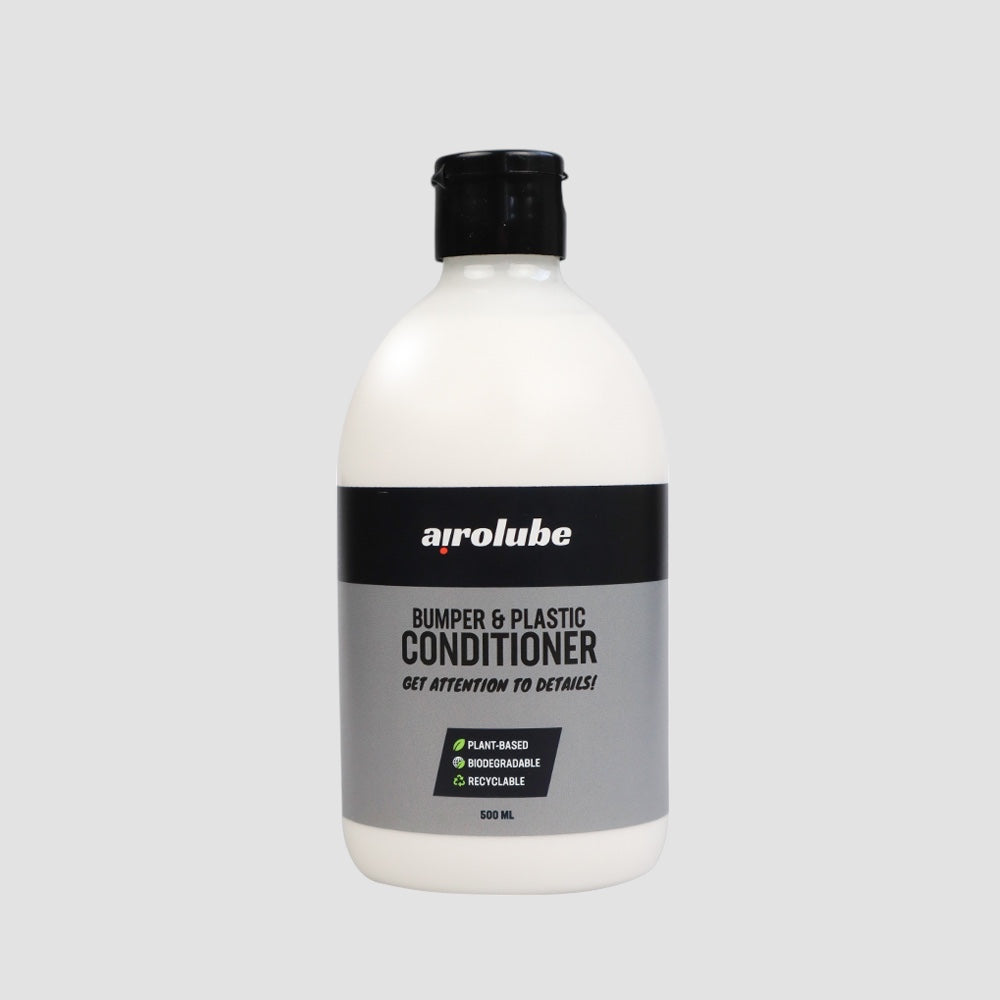 Airolube Bumper & Plastic Conditioner, biologisch afbreekbaar en plantaardig.