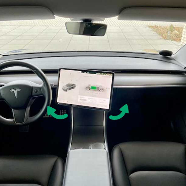Drejebeslag til skærm til Tesla Model 3/Y