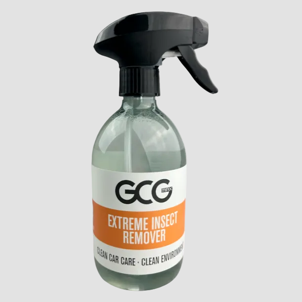 GCG MAX Extreme Insectenverwijderaar sprayfles met oranje etiket
