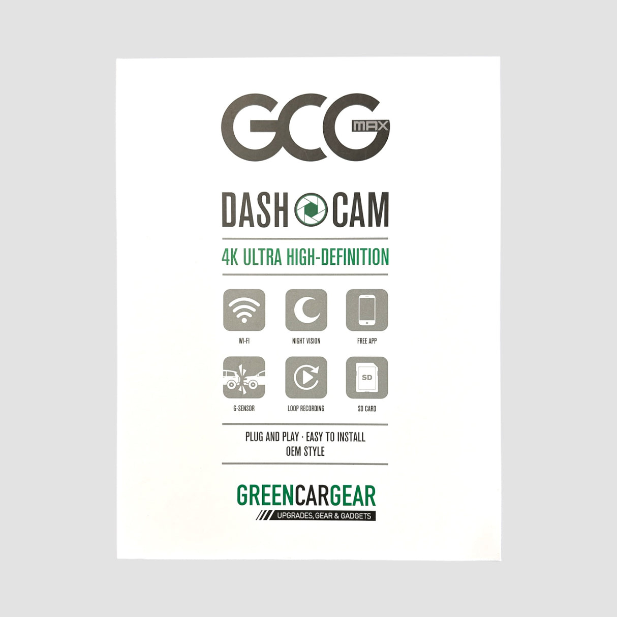 GCG MAX 4K Dashcam voor Skoda Enyaq