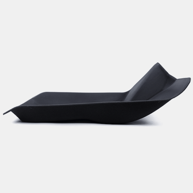 Afbeelding van een grijze 3D TPE allweather mat voor Tesla Model Y