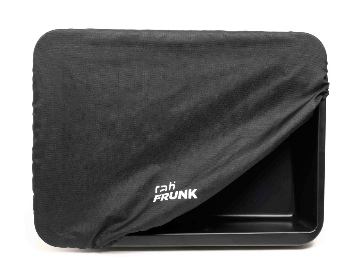 Rati Frunk opbergdoos voor Hyundai Kona Electric, met beschermkap.