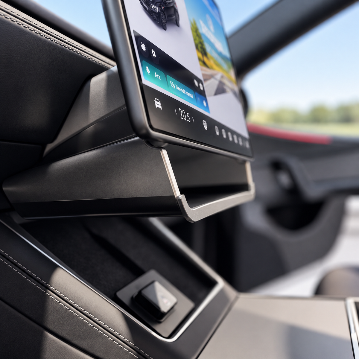Opbergbox onder scherm - Tesla Model 3/Y