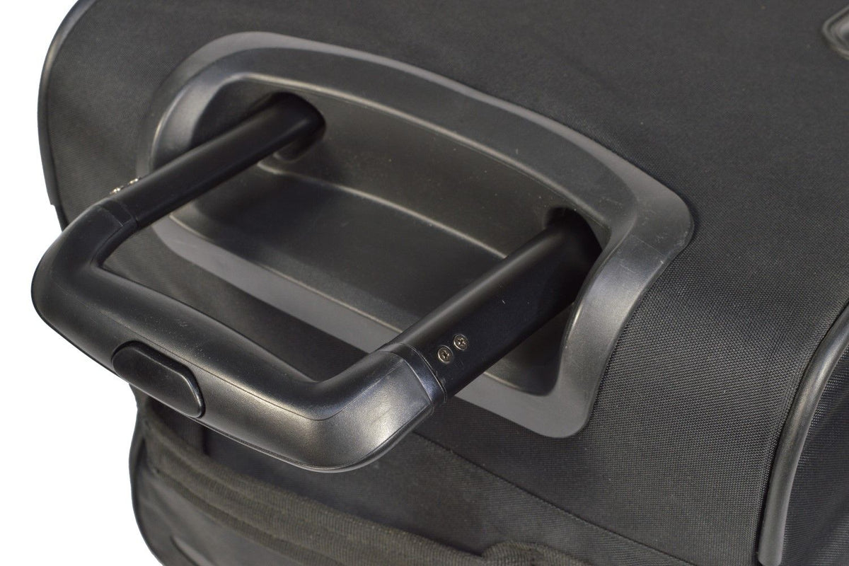 Uitgebreide telescopische handgreep op Car-Bags trolleys voor Tesla Model Y, met knop en rubberen wielen