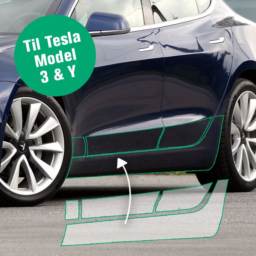Premium Beschermfolie voor Tesla Model 3/Y. Doe-het-zelf-kit