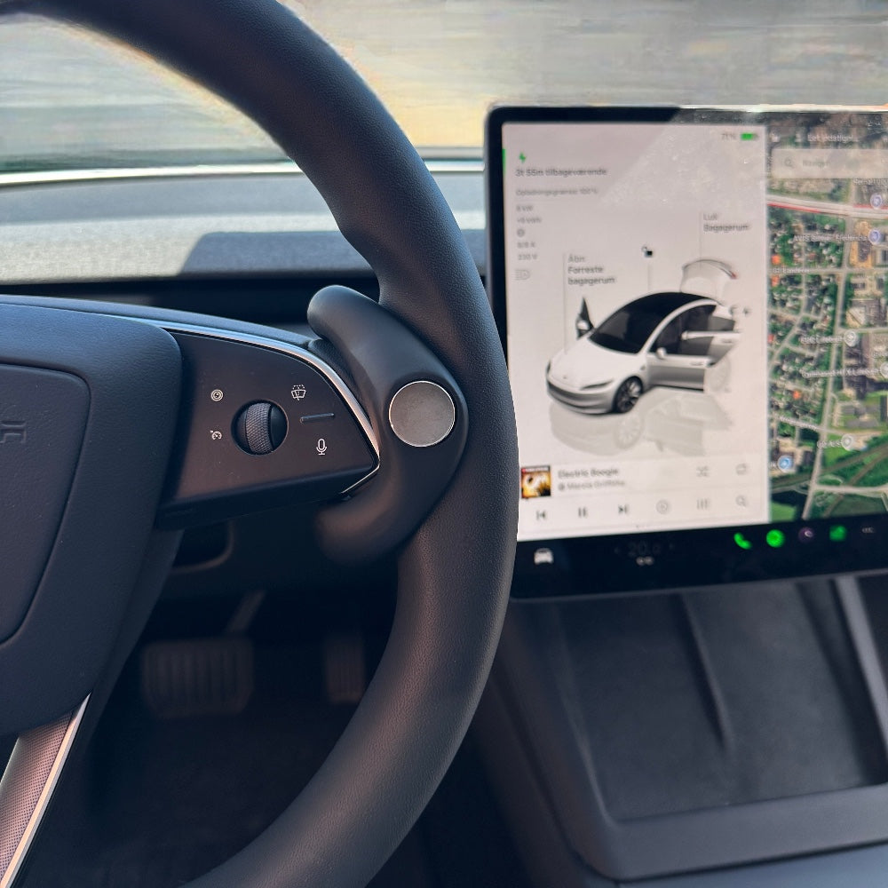 Telefoonhouder/Stuurgewicht Tesla Model 3/Y (Juniper & Highland)