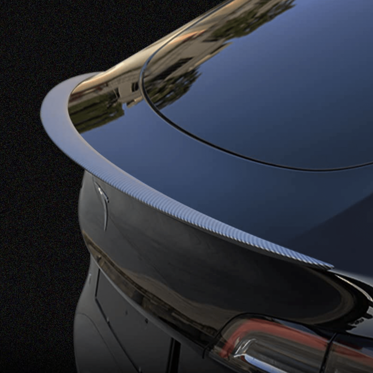 Performance Spoiler van echt carbon - passend voor Tesla 3/Y