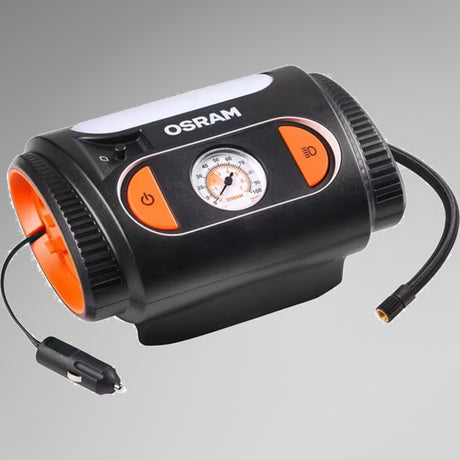 Osram TYREinflate 2110 mini-kompressor med analog tryk-måler og cigarettænderstik