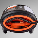 Osram TYREinflate 2120 set fra oven, viser opbevaring af slange og dyser inde i kompressoren