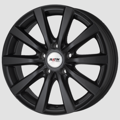 Platin P66 5-spaaks lichtmetalen velg in matzwarte kleur