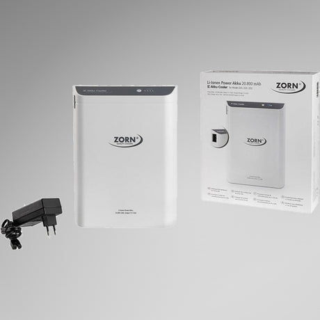 ZORN Li-Ion powerbatteri 7,8 Ah med oplader og emballage til køleboksen