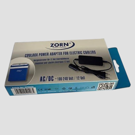Zorn 12V naar 230V adapterset in verpakking