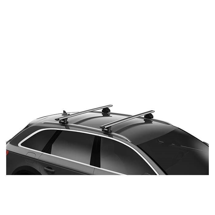 Thule dakdragerset met Wingbar Edge voor Skoda Enyaq 5-deurs SUV, met ingeklapt dakrek 2021-