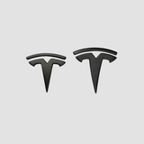 Emblemen van echt mat carbon voor Tesla Model 3/Y