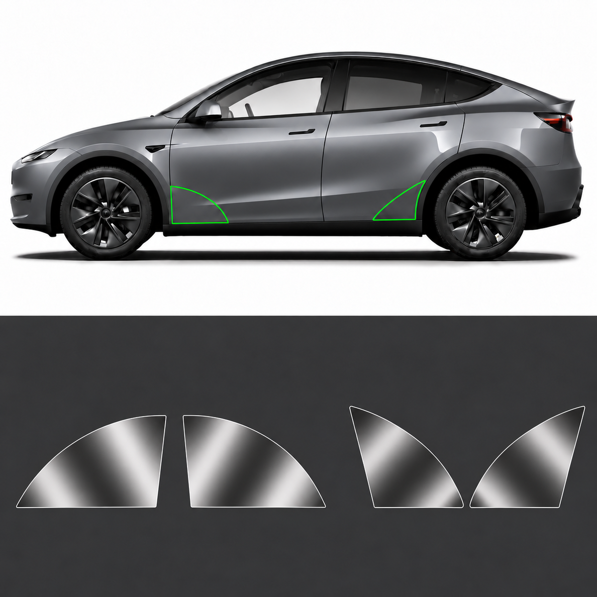 Beschermfolie voor schermranden – Tesla Model Y Juniper (2025+)