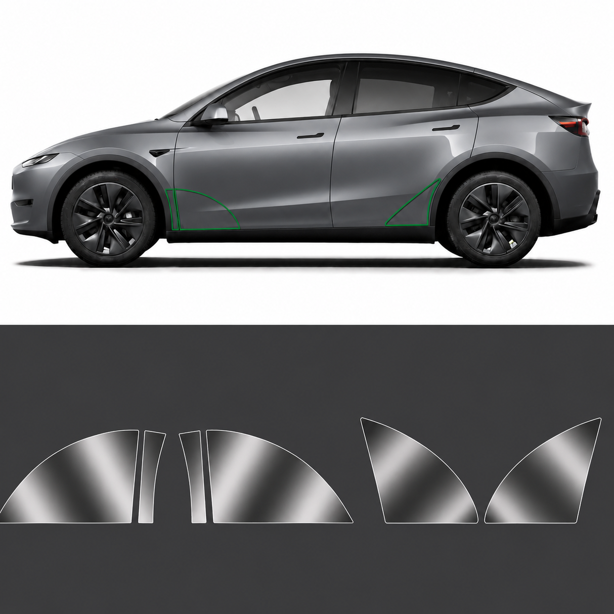 Beschermfolie voor Tesla Model Y (schermrand)