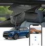 FitCamX dashcam voor BMW X1 en iX1 (U11) getoond gemonteerd.