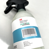 GCG MAX Cockpit Cleaner fles met QR-code en Deens designlabel