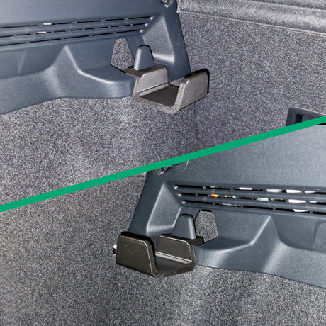 Bagagehaak voor VW ID.4 en ID.5 geïnstalleerd in de kofferbak
