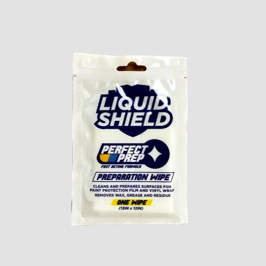 LiquidShield Perfect Prep voorbereidingsdoekje voor lakafdichting en folie.