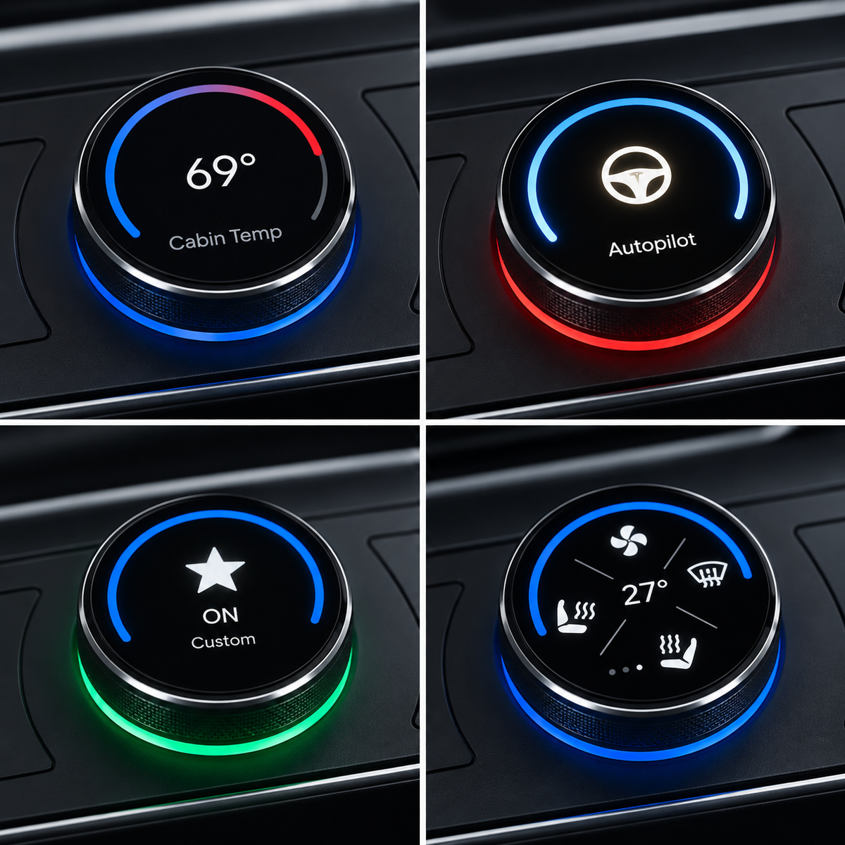 S3XY Knop voor Tesla Model 3/Y