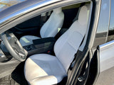 Compleet set witte stoelbekleding voor Tesla Model Y interieur