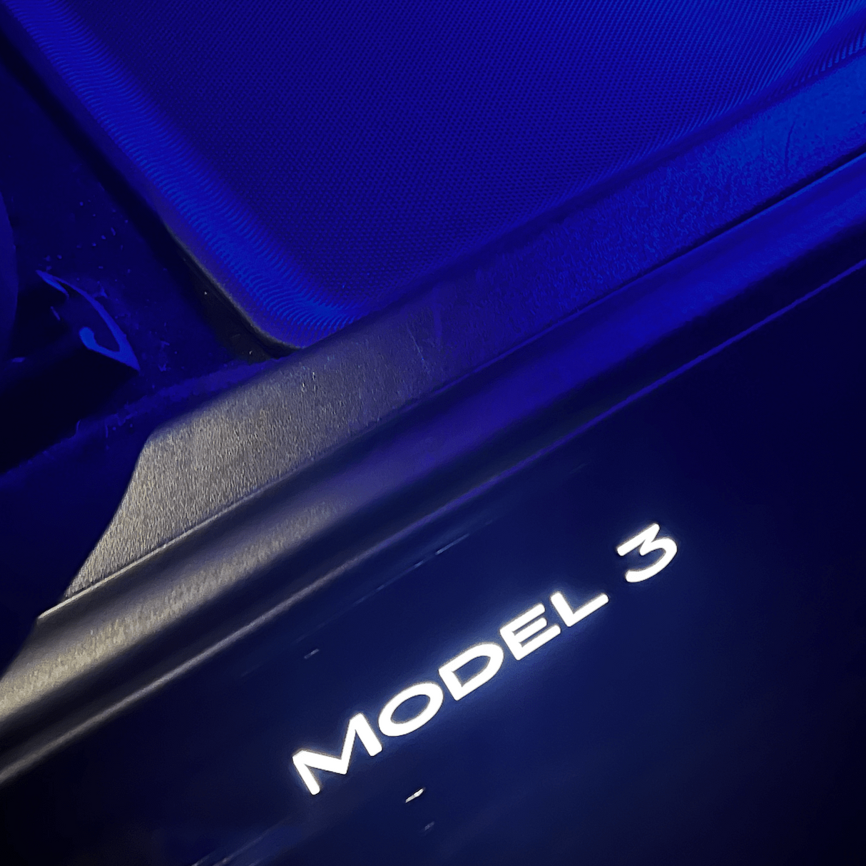 Instaplijsten met verlichting, passend voor Tesla Model 3/Y