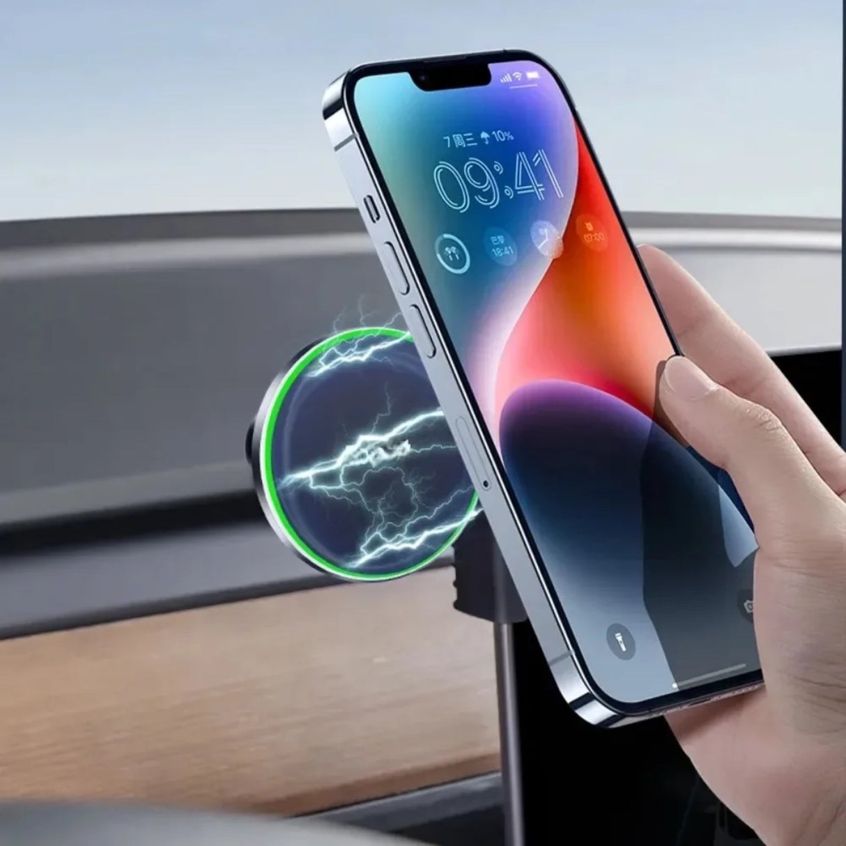 Telefoonhouder/lader met MagSafe - geschikt voor Tesla