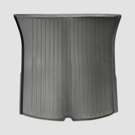 Grijze TPE kofferbakmat met ribbels voor Tesla Model Y