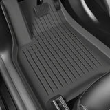 All-weather matten set voor Tesla Model Y met hoge rand.