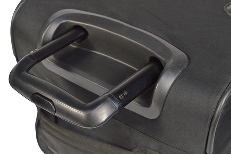 Uitgebreide telescopische handgreep op Car-Bags trolleys voor Tesla Model Y, met knop en rubberen wielen